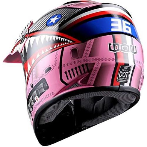 Casco de Motocross 1Storm HBOY Tiburón para Niños