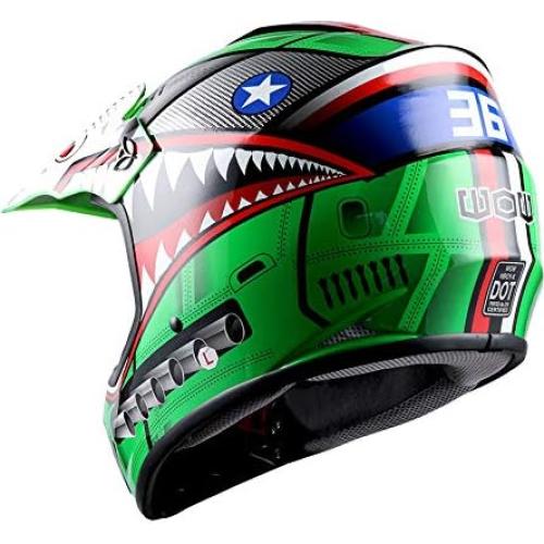 Casco de Motocross 1Storm HBOY para Niños S 49-50 CM