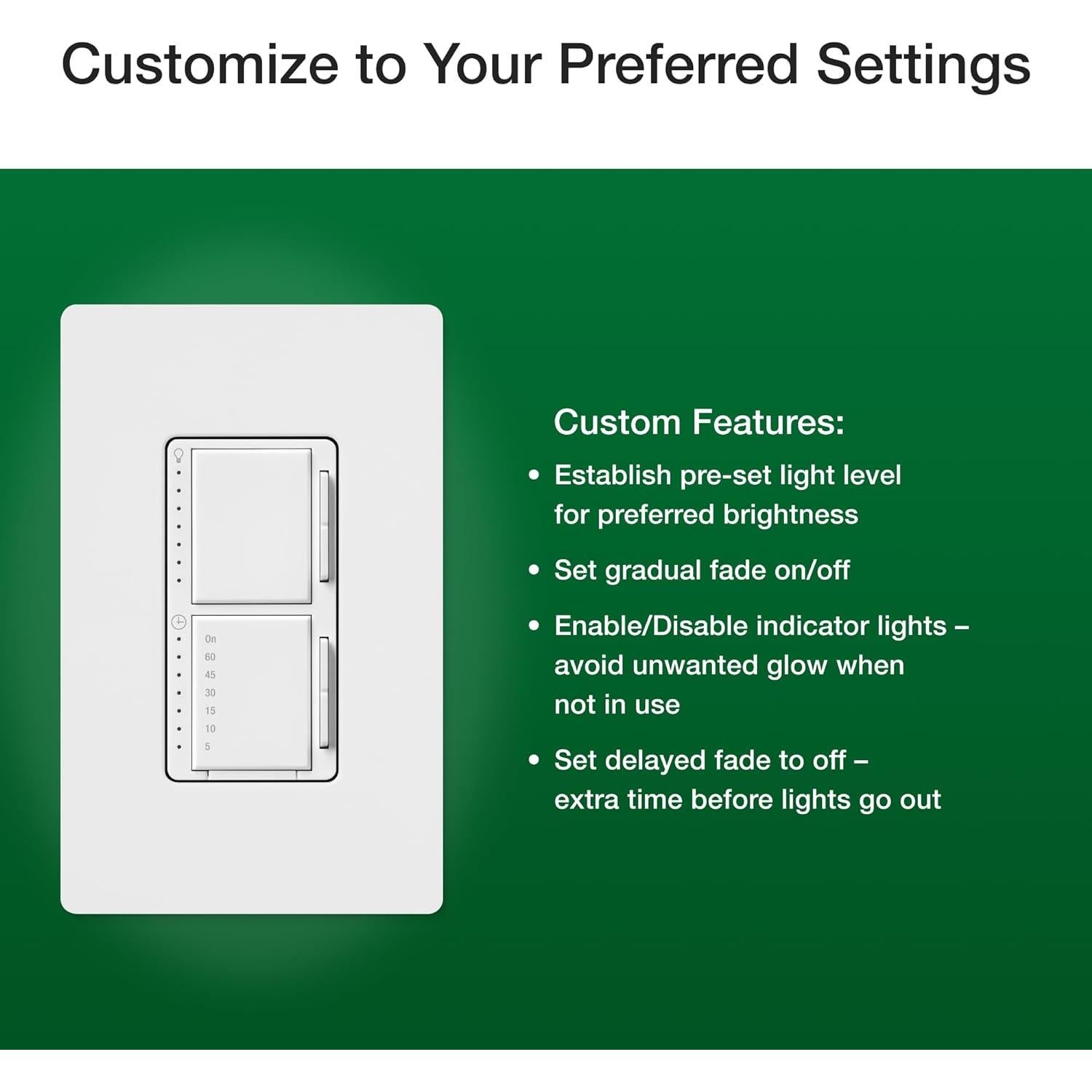 Dimer y Temporizador Lutron Maestro LED+ 75W Blanco