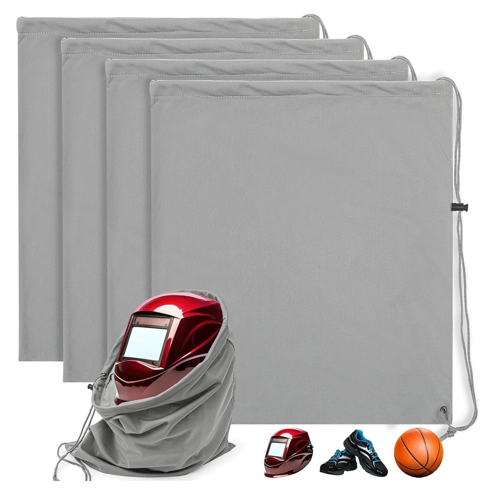 4 Bolsas de Almacenamiento para Casco Yeyeplum JIL0653 Gris