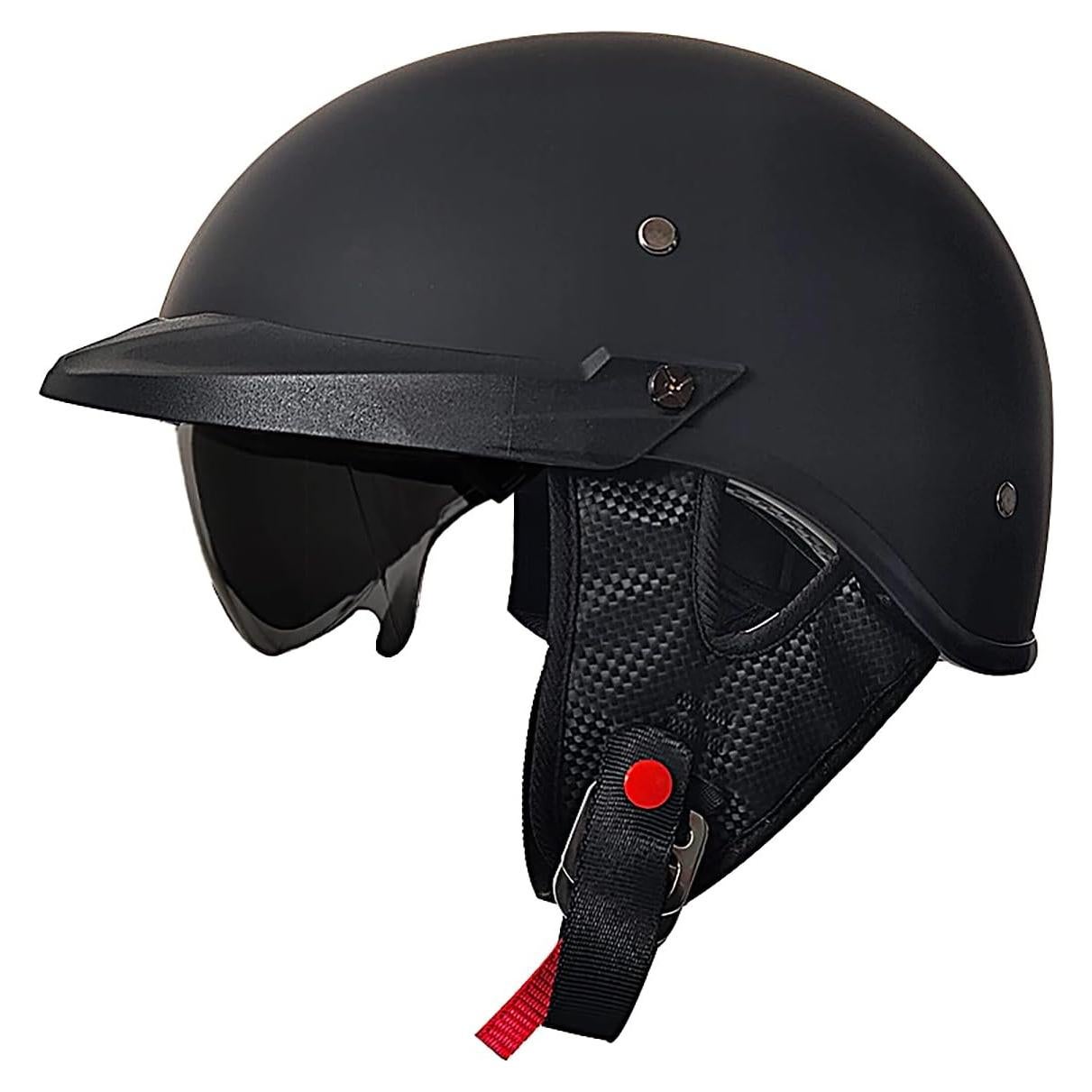 Casco de Motocicleta ELCYCO EL-MD513 Negro Mate Mediano
