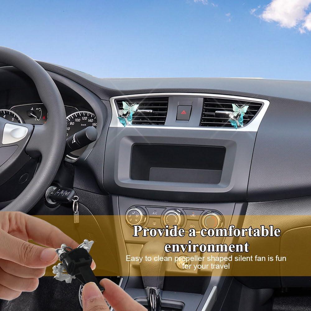 Clips de Ventilación para Auto QZTYTY Doble Mariposa 2PCS
