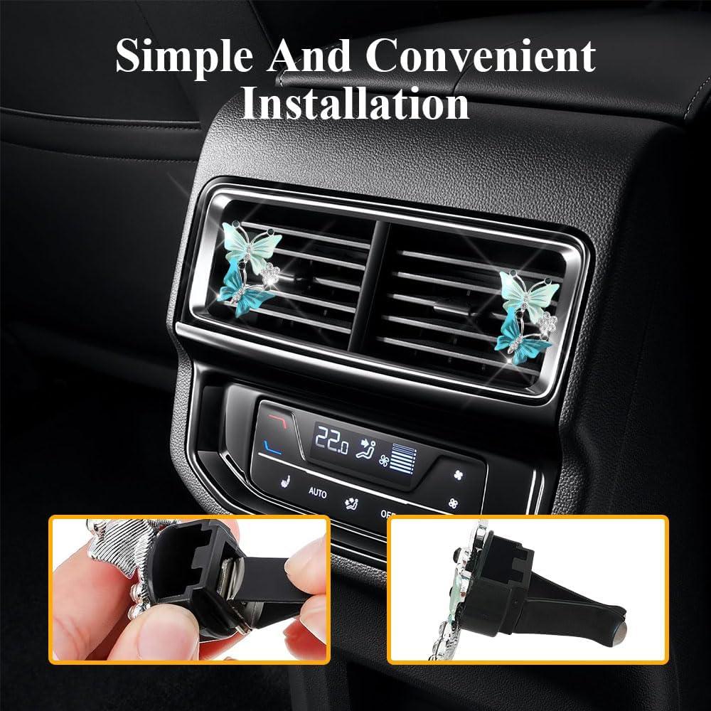 Clips de Ventilación para Auto QZTYTY Doble Mariposa 2PCS