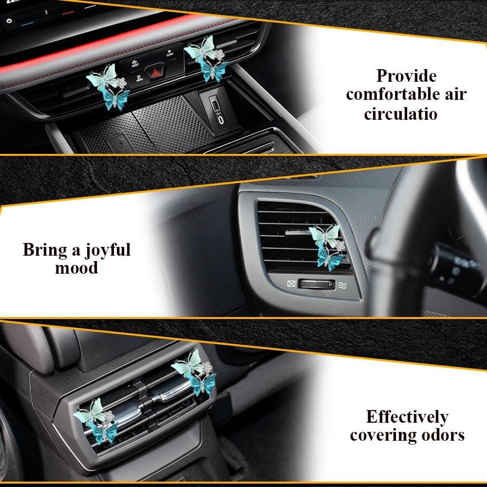 Clips de Ventilación para Auto QZTYTY Doble Mariposa 2PCS