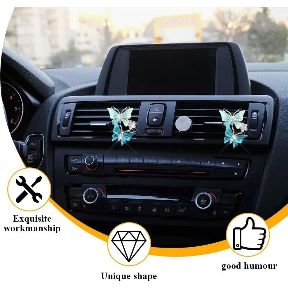 Clips de Ventilación para Auto QZTYTY Doble Mariposa 2PCS