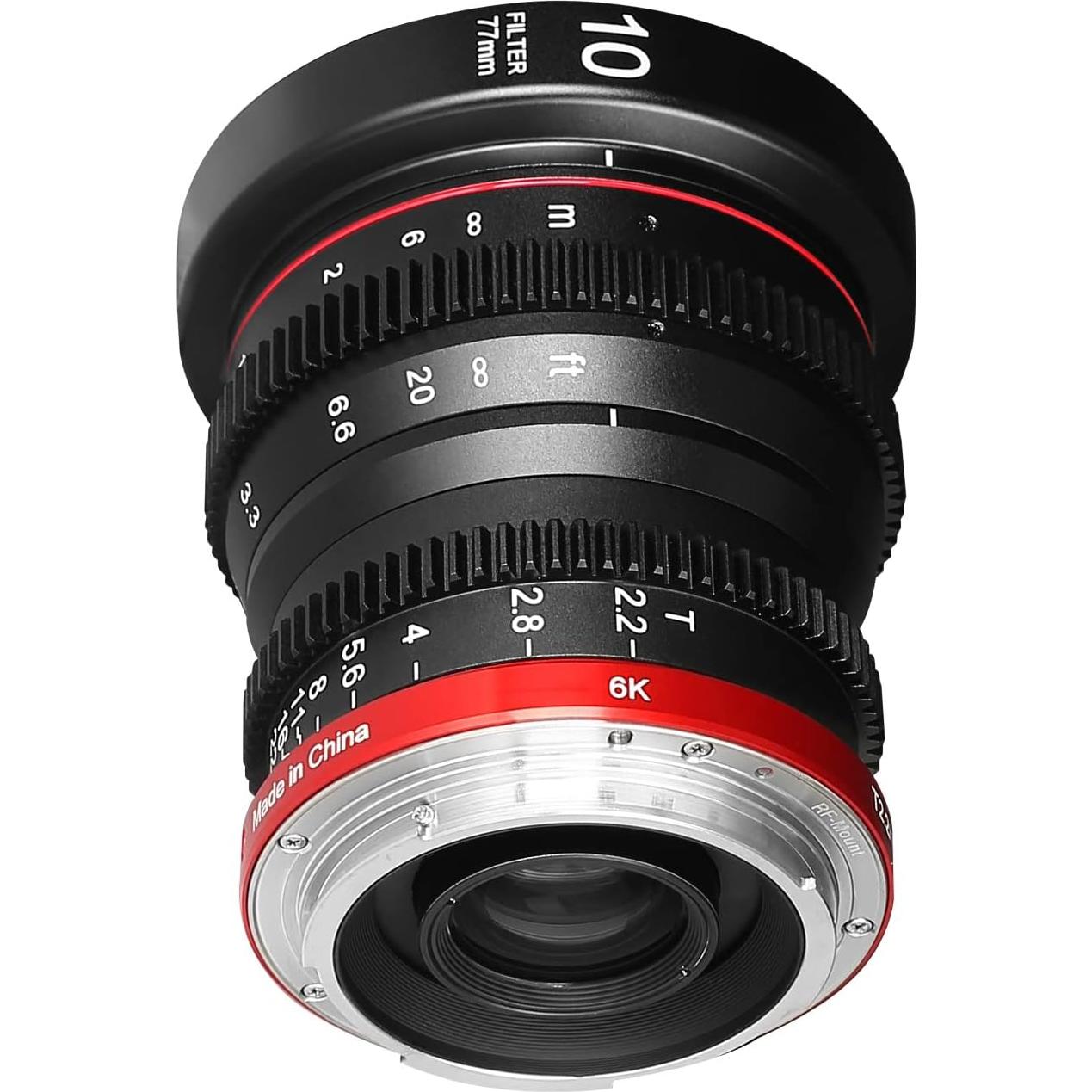 Lente Prime Cine Meike 10mm T2.2 RF para Canon APS-C