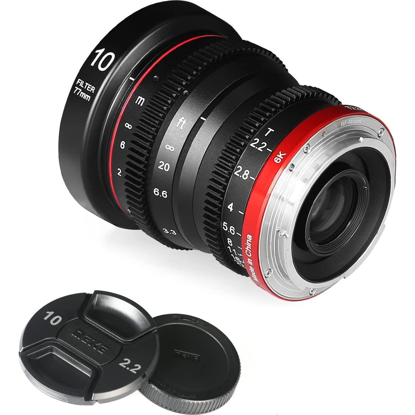 Lente Prime Cine Meike 10mm T2.2 RF para Canon APS-C