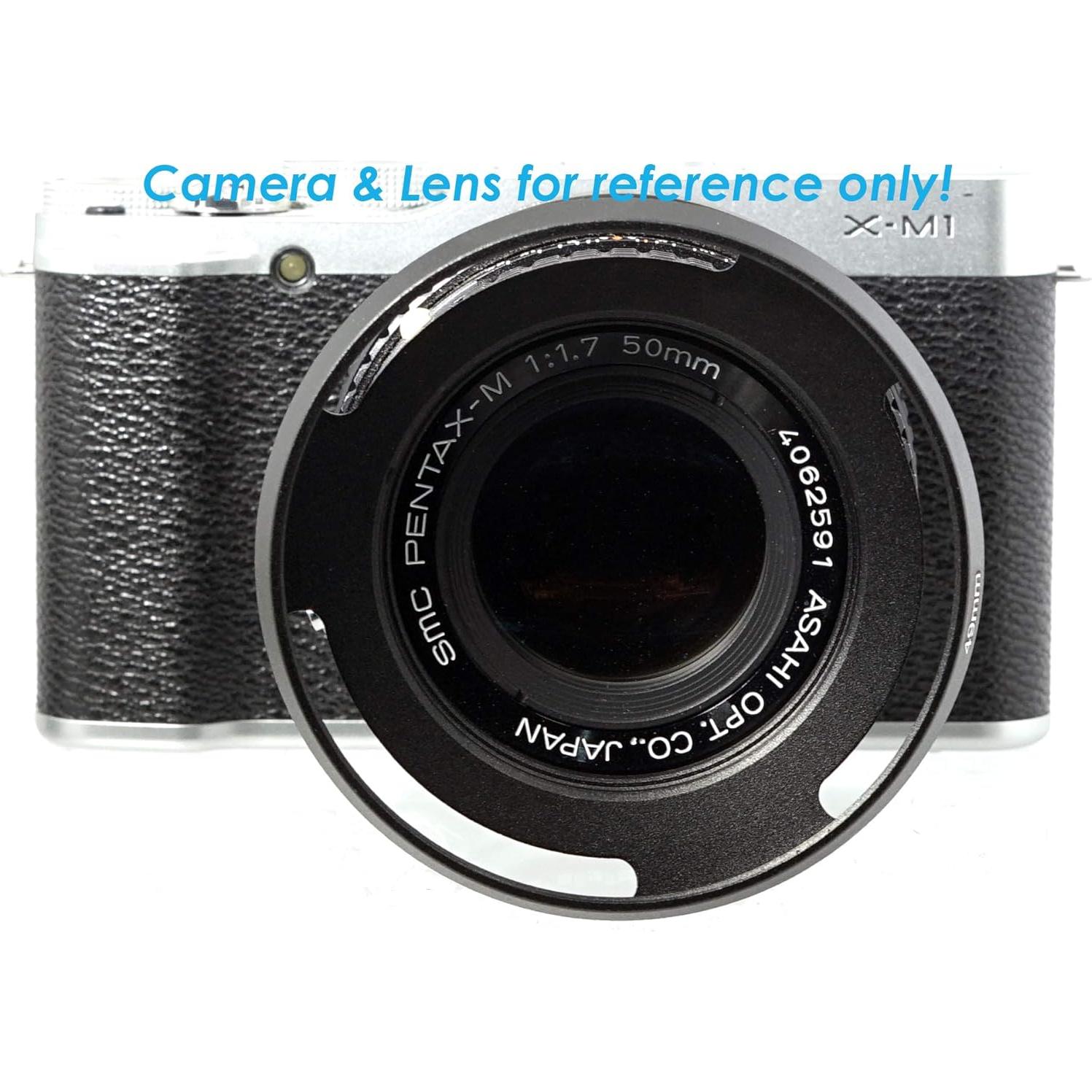 Capucha de Lente Fotasy 37mm Metal Perfil Bajo Curvado