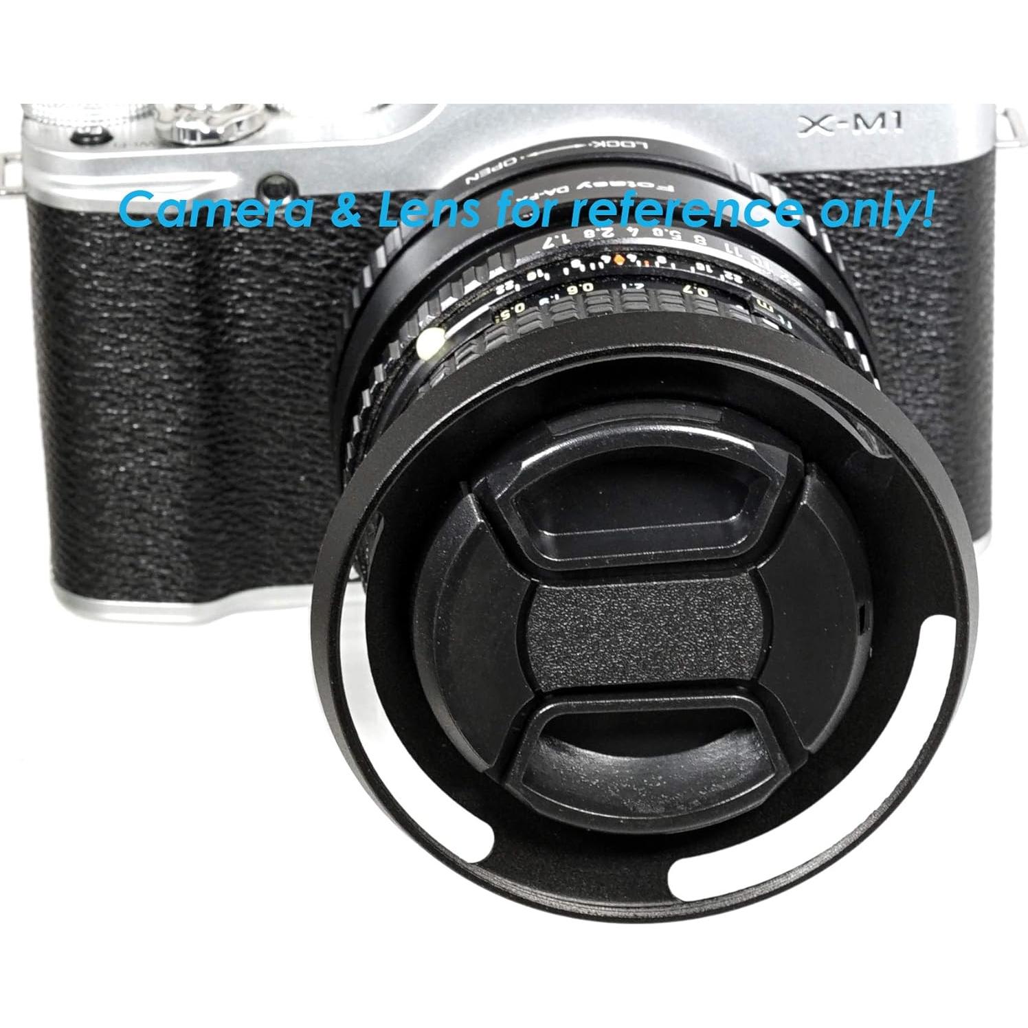 Capucha de Lente Fotasy 37mm Metal Perfil Bajo Curvado