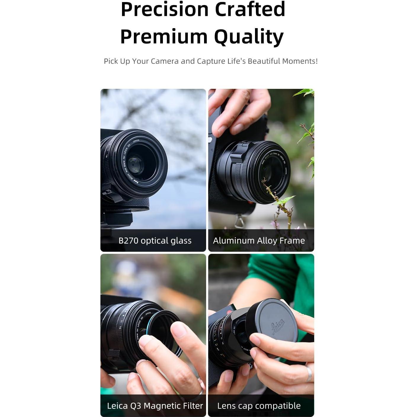 Filtro MCUV KASE 39mm atornillable de vidrio óptico