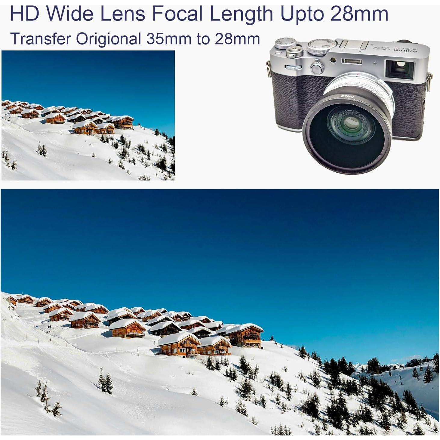 Lente de Conversión Gran Angular y Macro FotoZ 49mm para Fujifilm X100V/X100VI