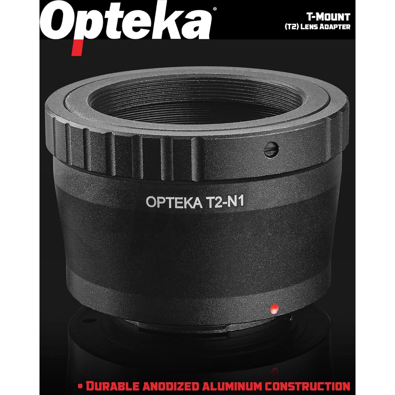 Adaptador T-Mount Opteka (T2) para cámaras Nikon 1