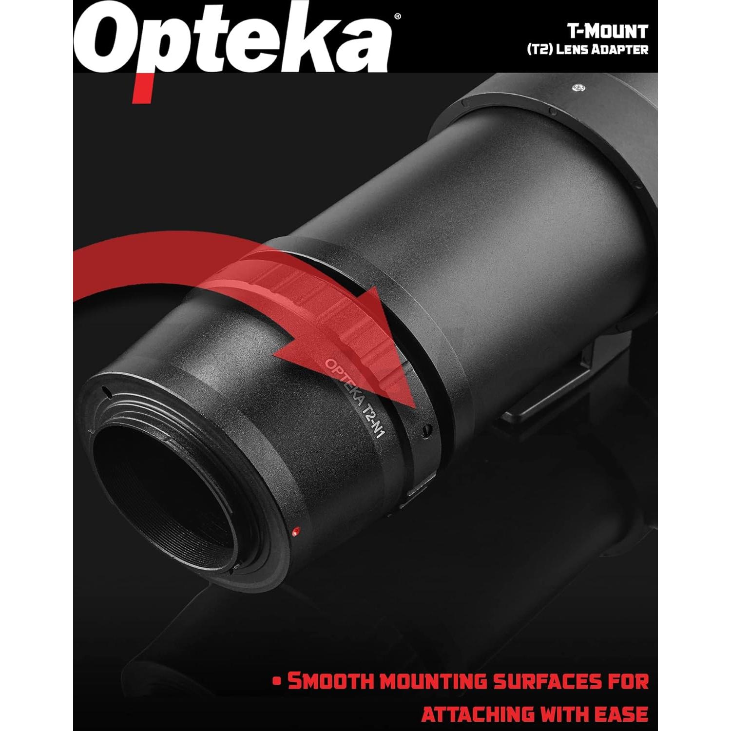Adaptador T-Mount Opteka (T2) para cámaras Nikon 1
