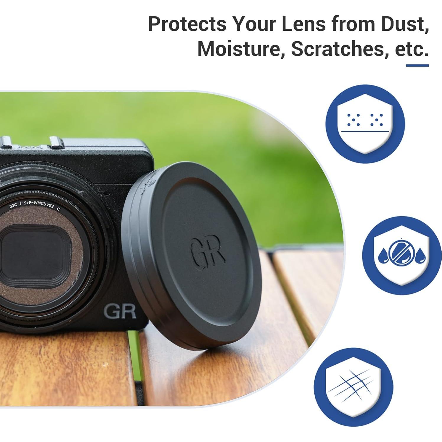 Tapa de Lente de Aluminio JJC para Ricoh GRIII GRIIIx - Protección Ligera