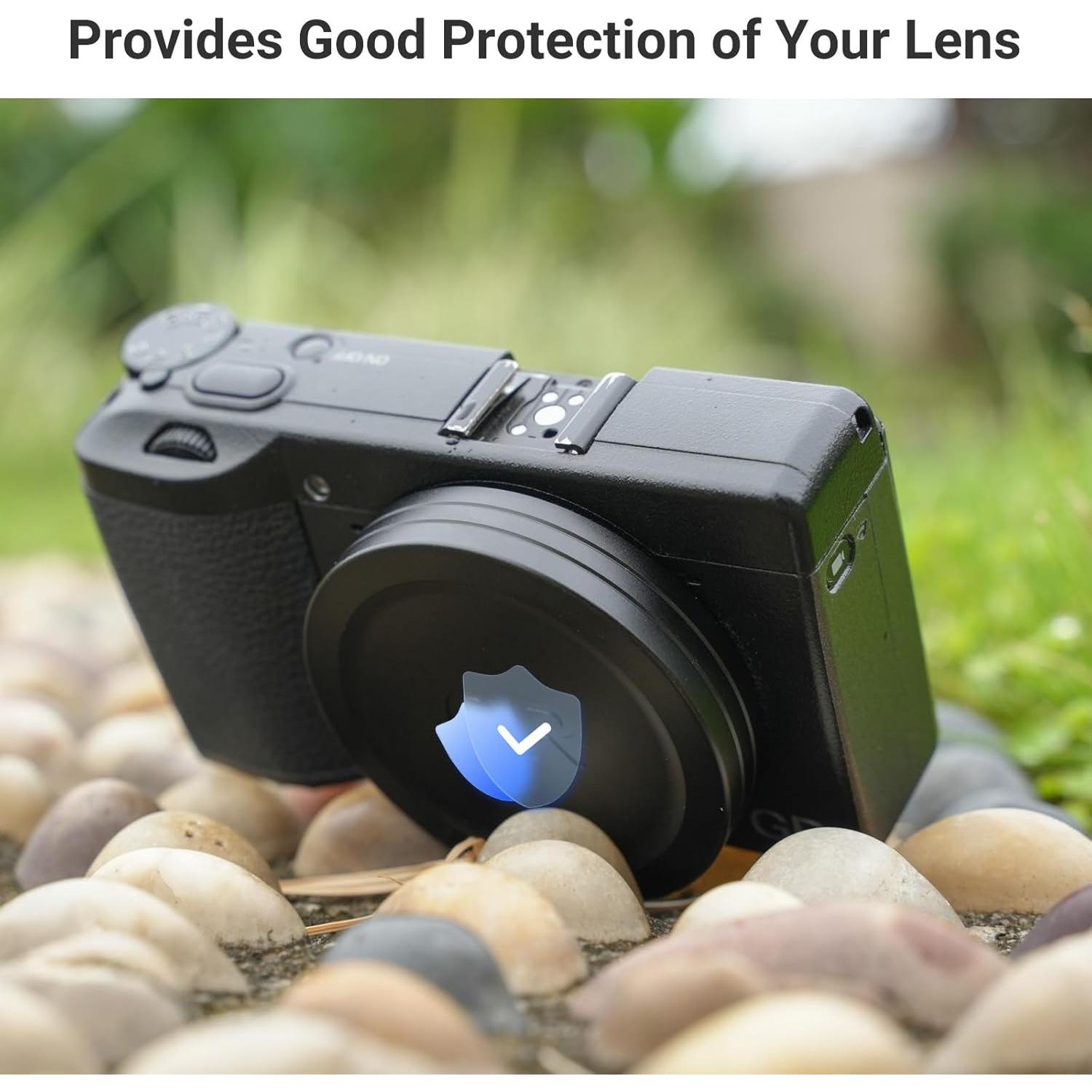 Tapa de Lente de Aluminio JJC para Ricoh GRIII GRIIIx - Protección Ligera