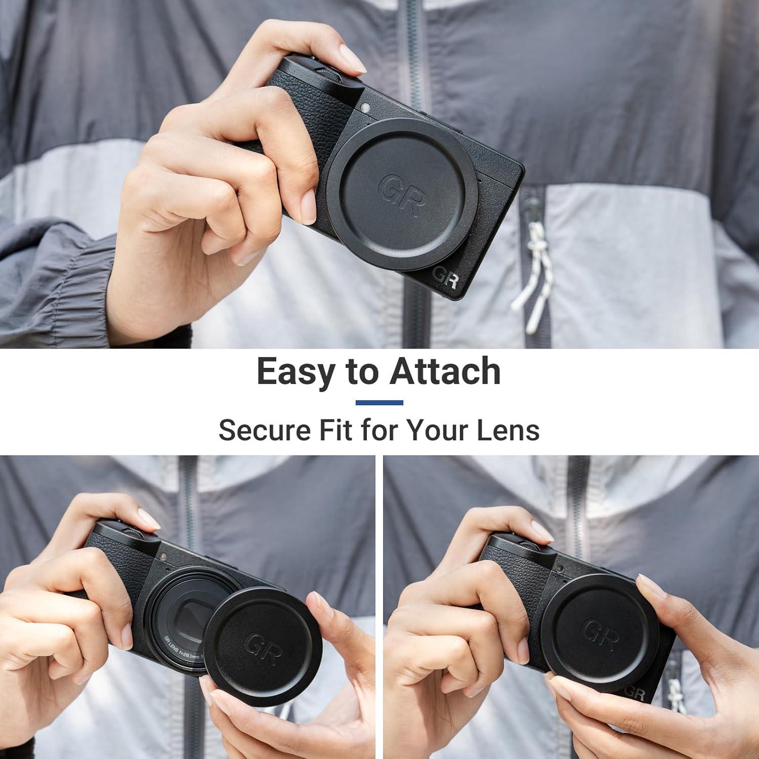 Tapa de Lente de Aluminio JJC para Ricoh GRIII GRIIIx - Protección Ligera