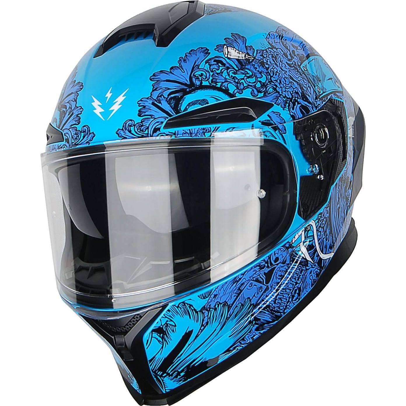 Casco de Moto 1Storm HJAH15 Doble Visor Talla S Gris
