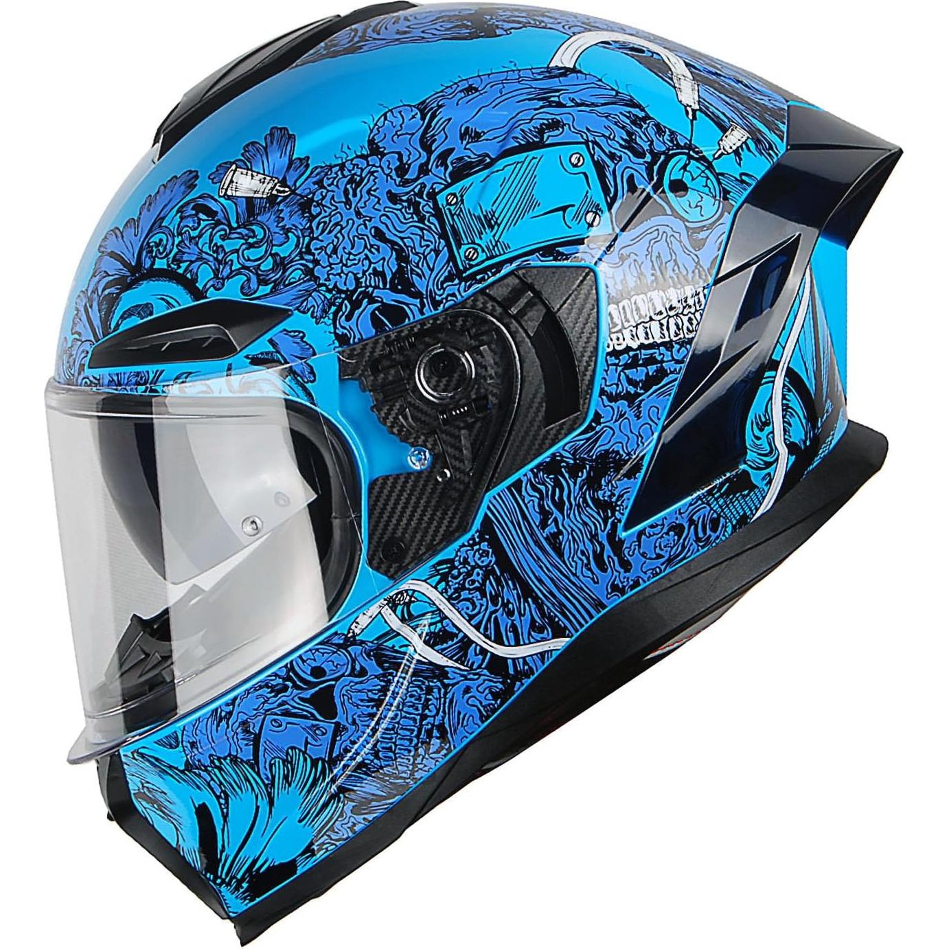 Casco de Moto 1Storm HJAH15 Doble Visor Talla S Gris