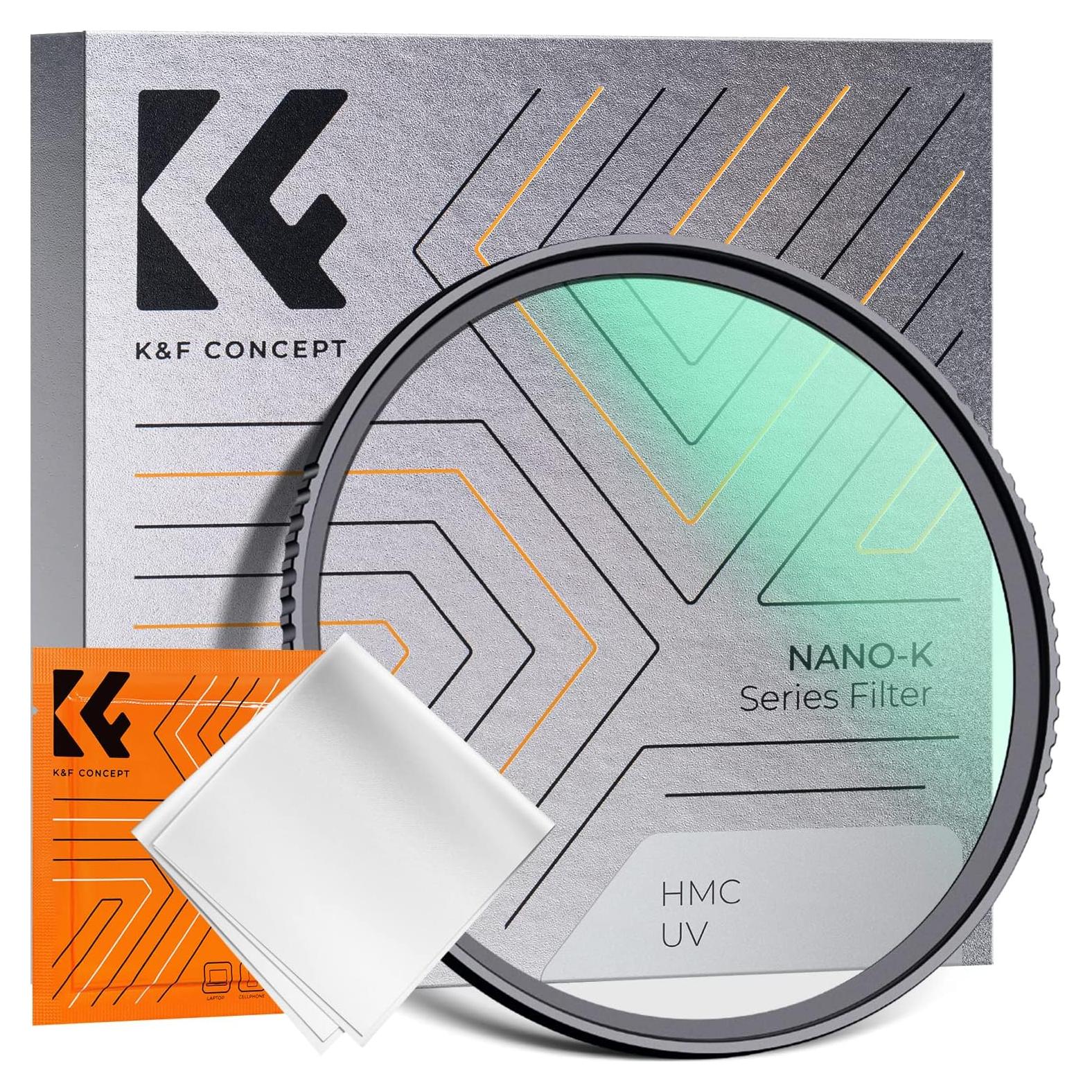 Filtro UV 37mm K&F Concept MCUV Ultra Delgado con Paño