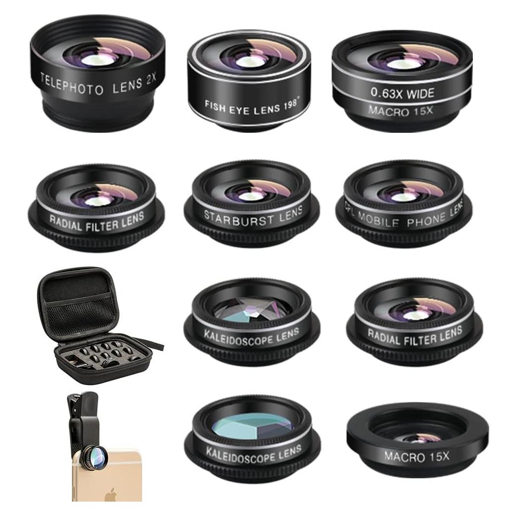 Kit de Lentes para Cámara de Teléfono MOCALACA 11 en 1