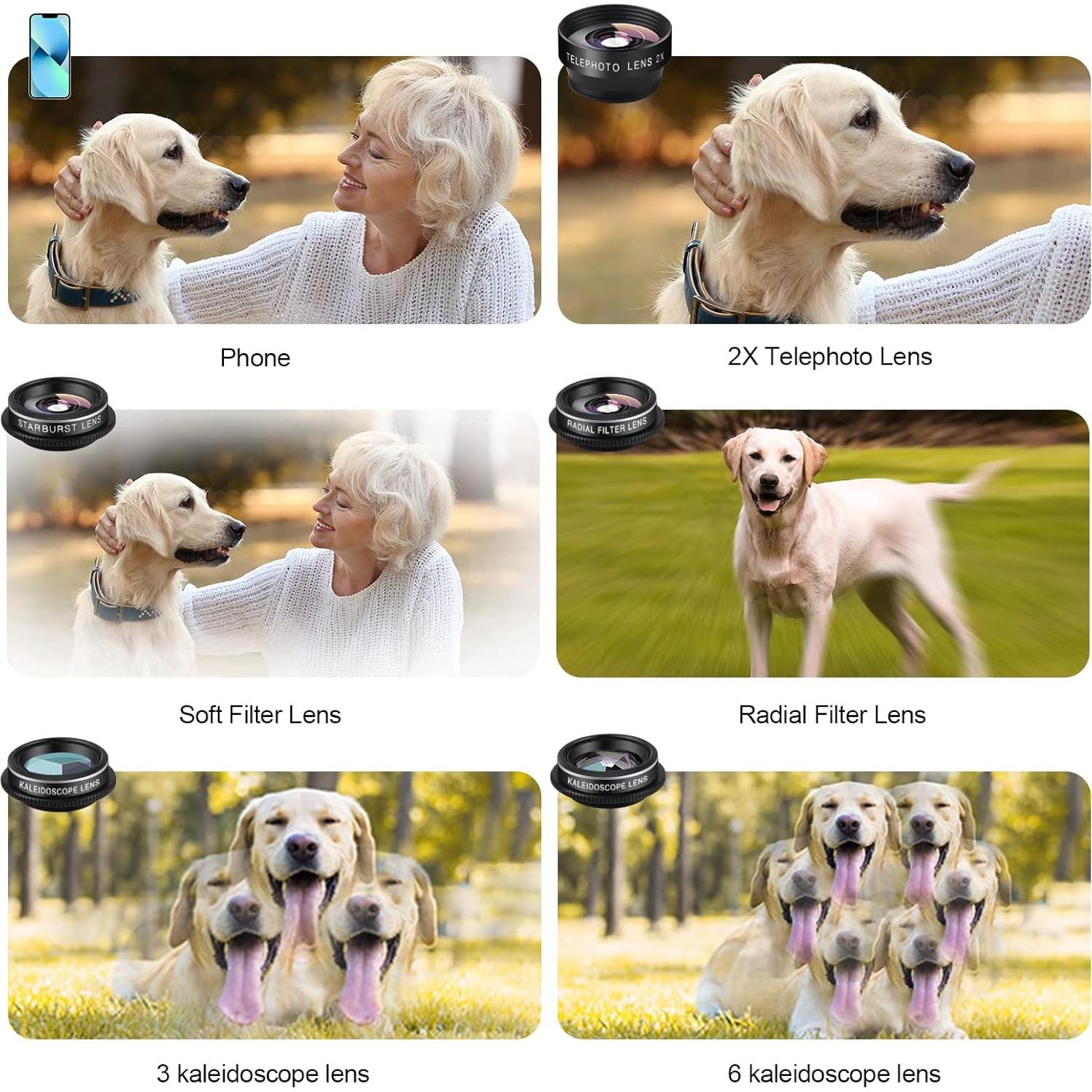 Kit de Lentes para Cámara de Teléfono MOCALACA 11 en 1