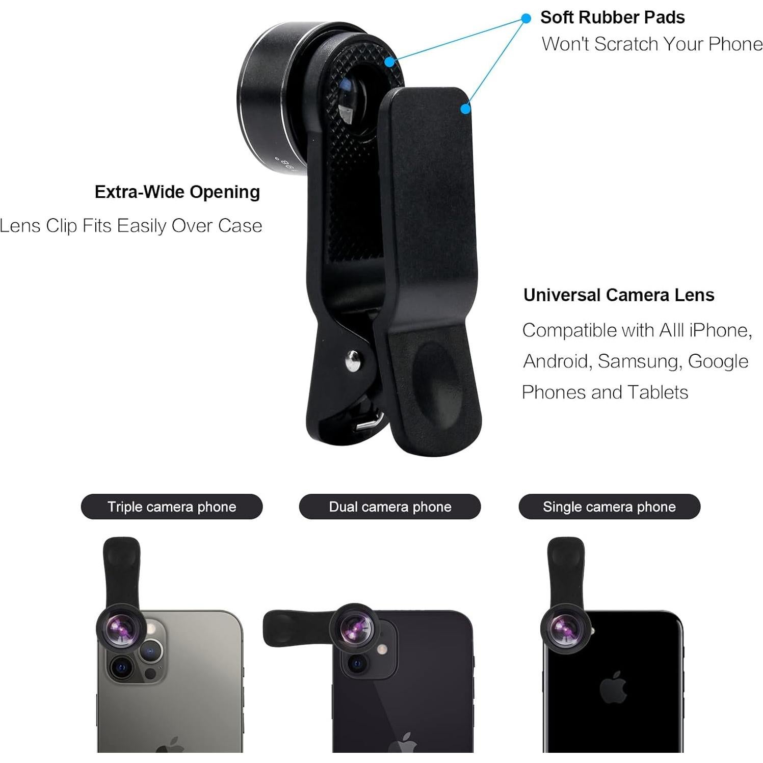 Kit de Lentes para Cámara de Teléfono MOCALACA 11 en 1