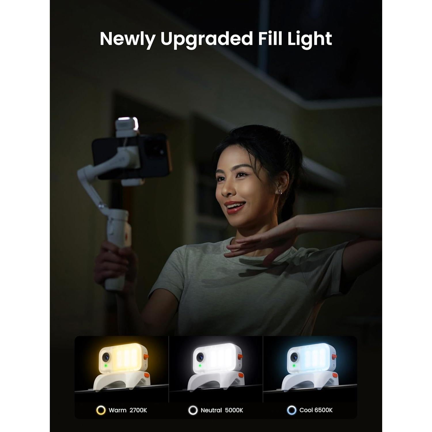 Gimbal Estabilizador Hohem iSteady V3 para Teléfonos - Blanco