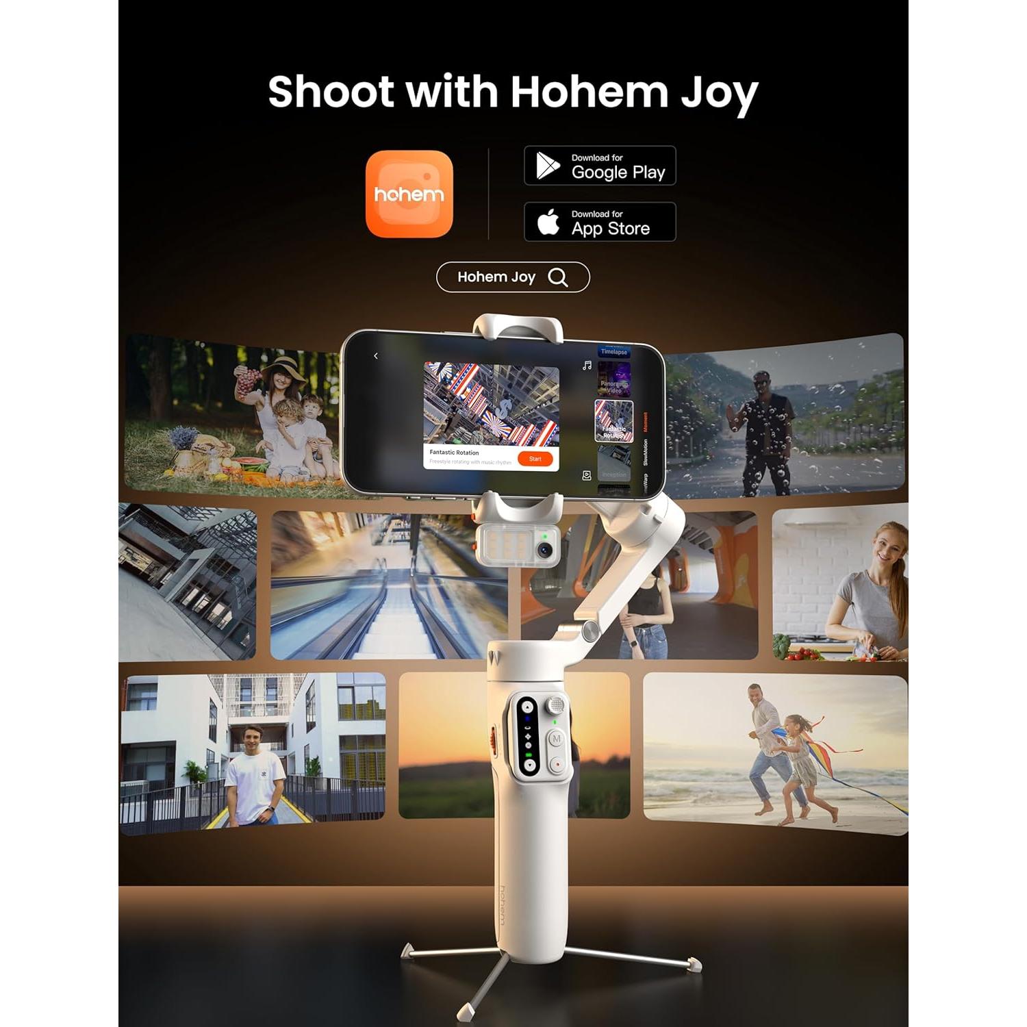 Gimbal Estabilizador Hohem iSteady V3 para Teléfonos - Blanco