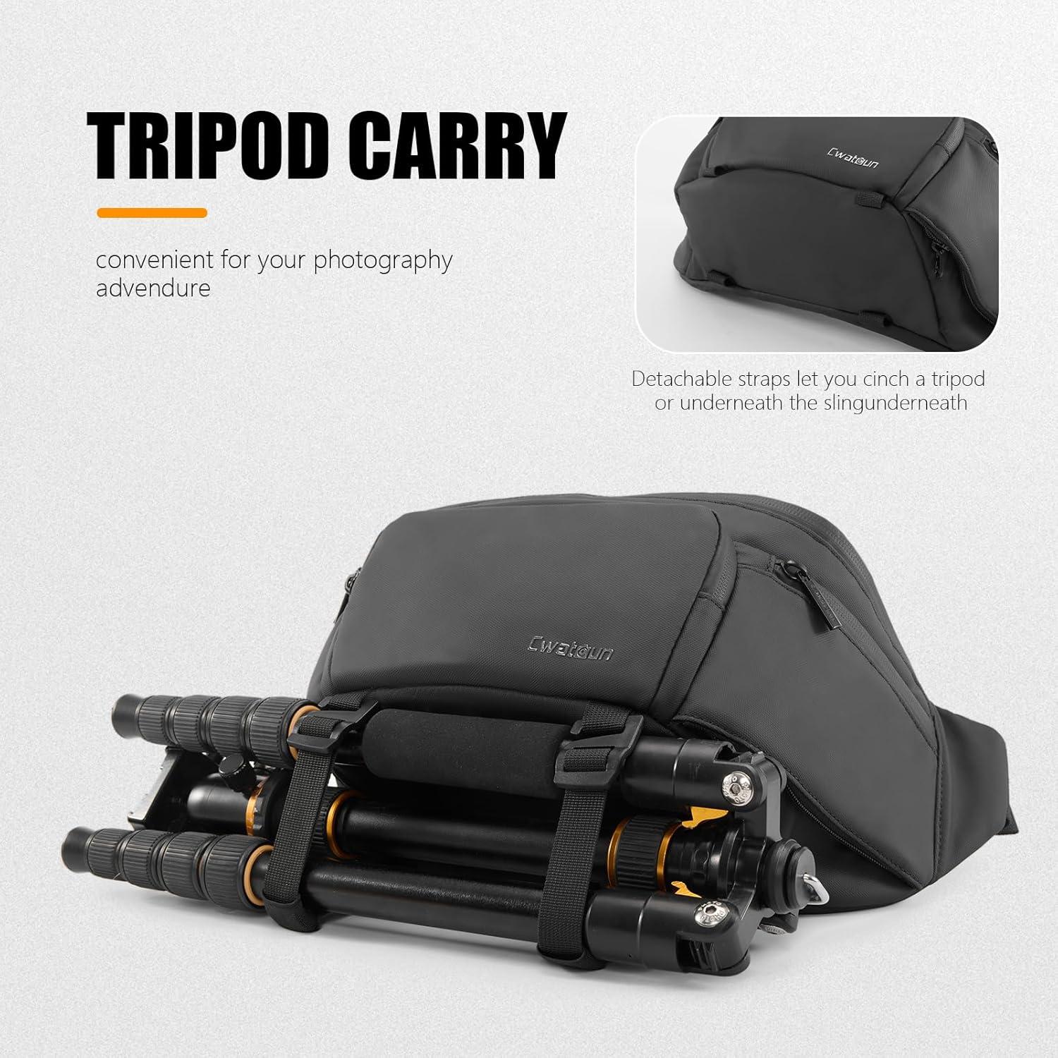 Bolsa de Cintura Impermeable Cwatcun para Cámara DSLR/SLR