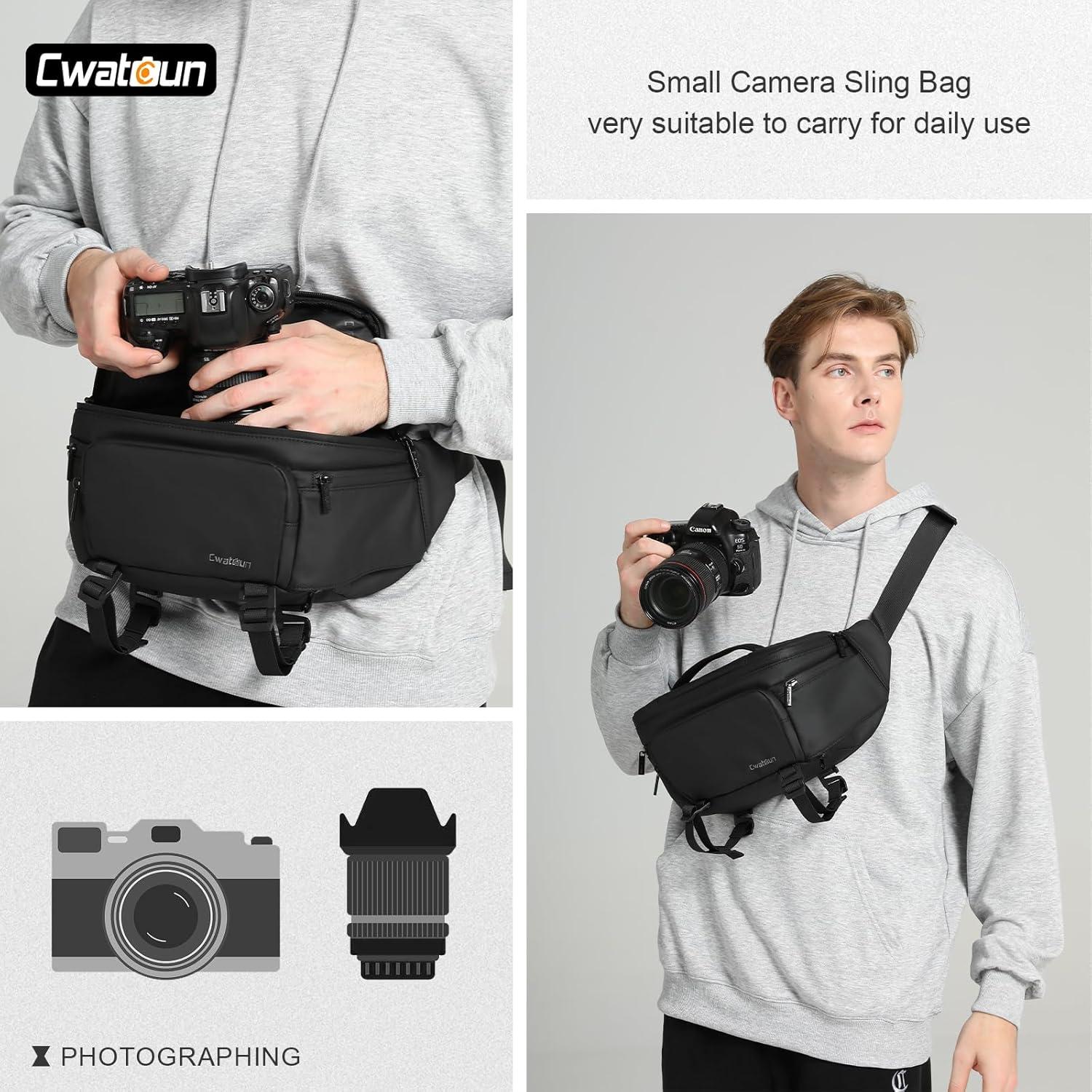 Bolsa de Cintura Impermeable Cwatcun para Cámara DSLR/SLR