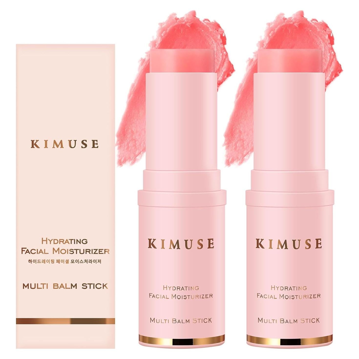 KIMUSE Hydrating Multi Balm Stick, All-in-One Hydrating Lip Balm Eye Cream Neck Cream Make Up Base, Reduce Wrinkle & Moisturizing Moisturizer For Face Skin Care