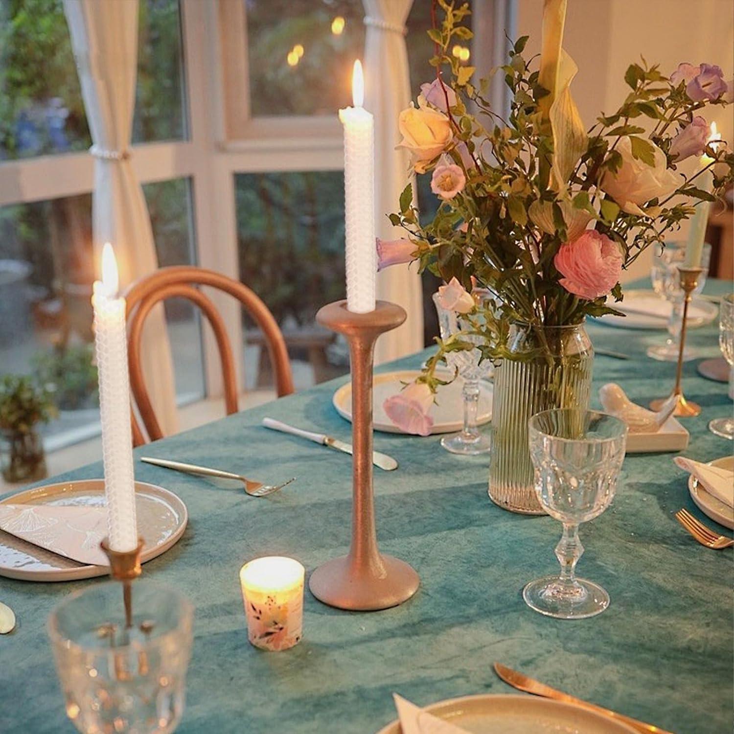 Juego de Velas de Cera de Abeja Lacaser Amarillo 2 Piezas 22.86 cm