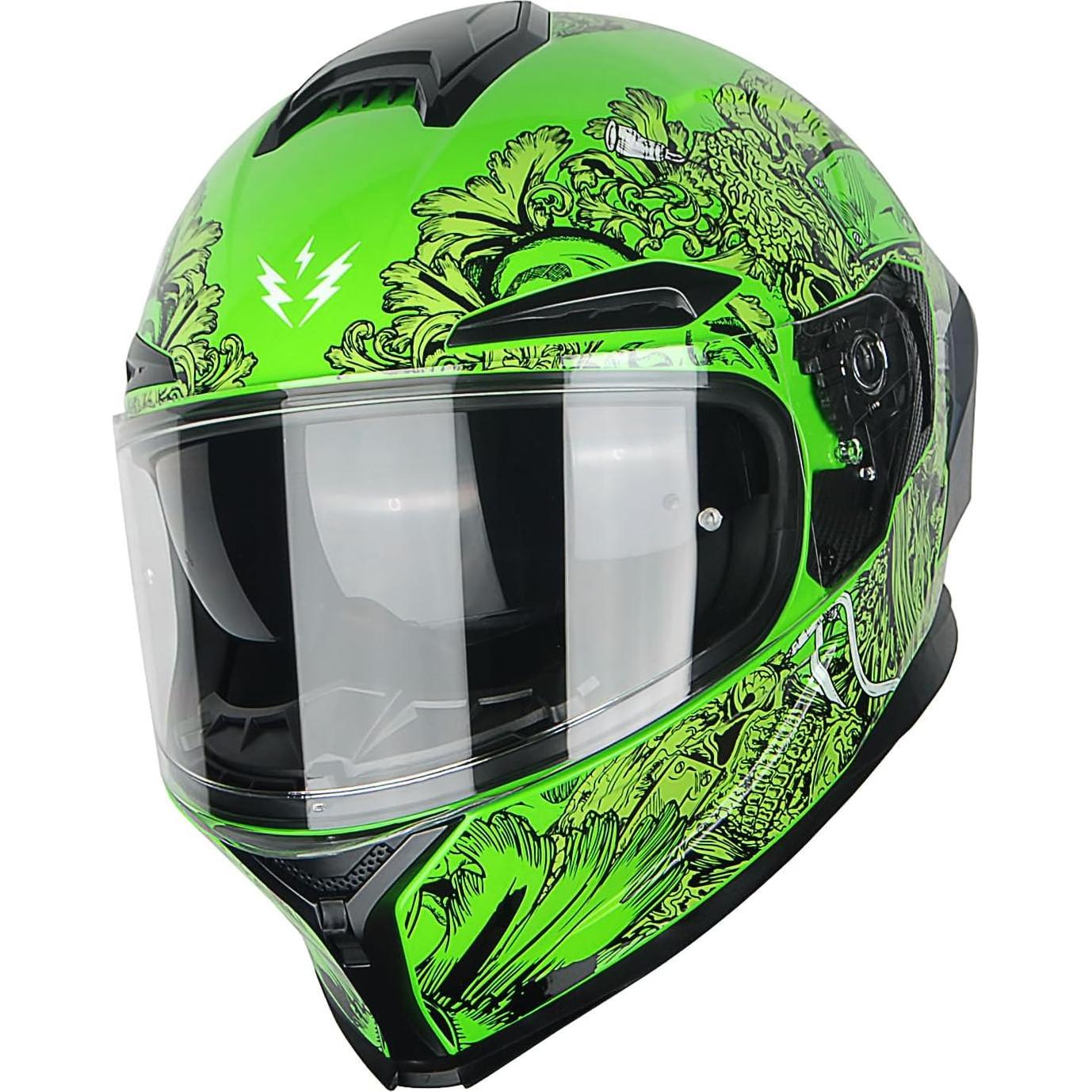Casco de Moto 1Storm HJAH15 Doble Visor S 55-56 CM