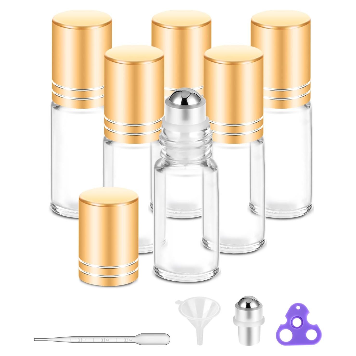 Botellas de Aceite Esencial PrettyCare 6 Pack 5 ml Reutilizables