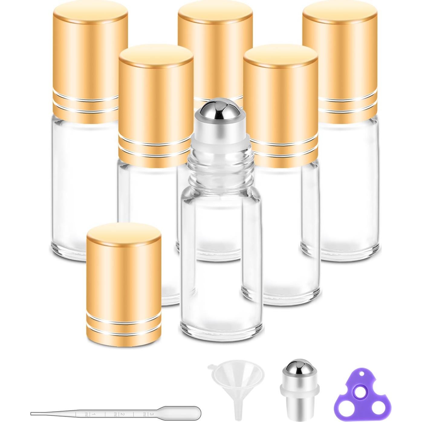 Botellas de Aceite Esencial PrettyCare 6 Pack 5 ml Reutilizables