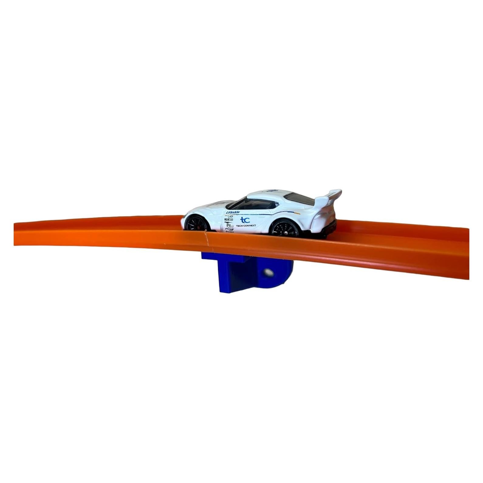 Soportes de Pared para Pistas Hotwheels - 4 Unidades Azul