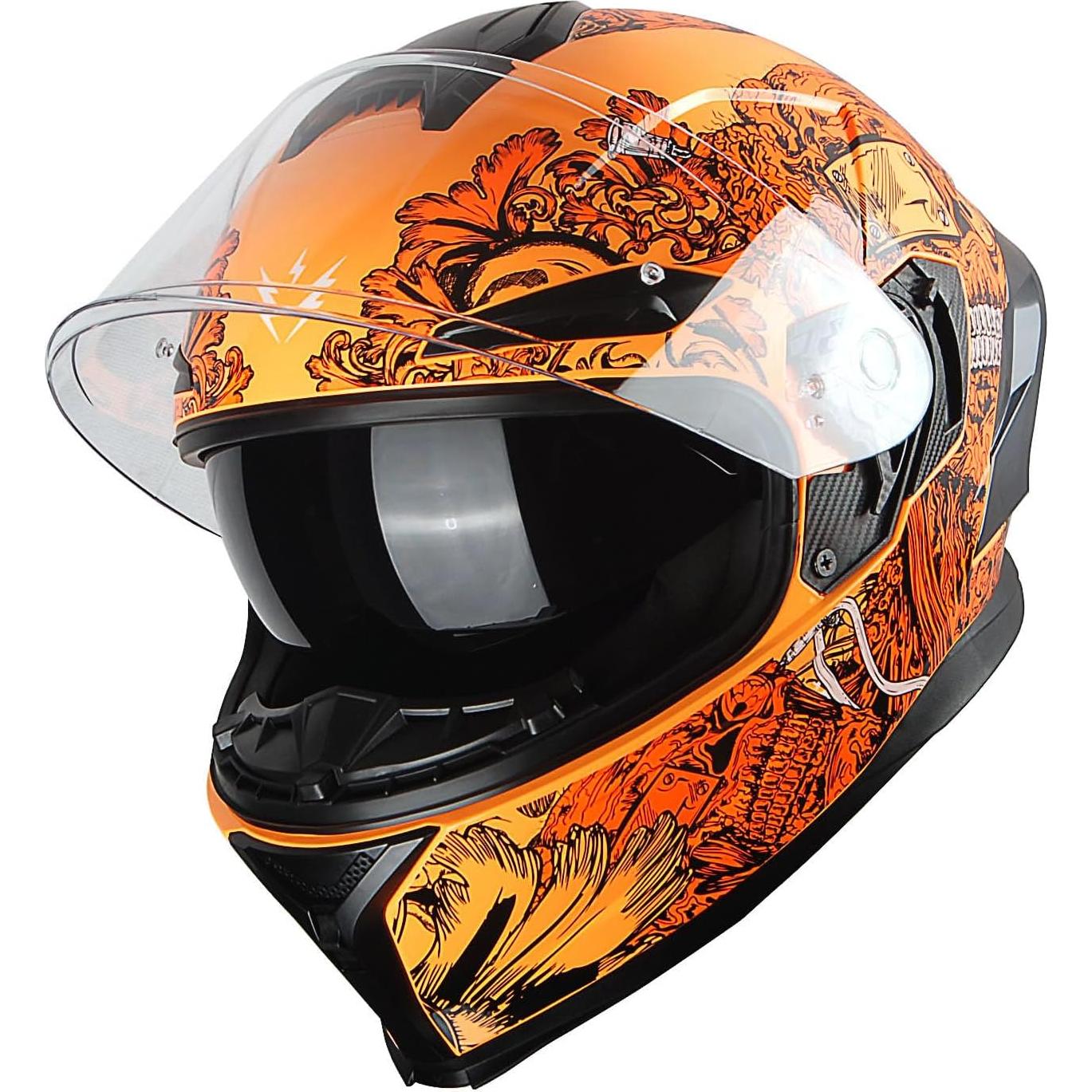 Casco de Moto 1Storm HJAH15 Doble Visor Talla S Gris