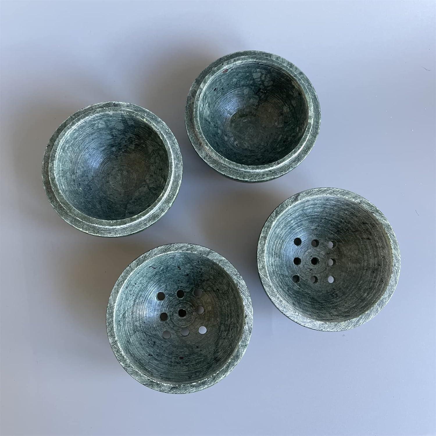 Soporte de Incienso Redondo SAIDKOCC de Mármol Natural 10.4 cm