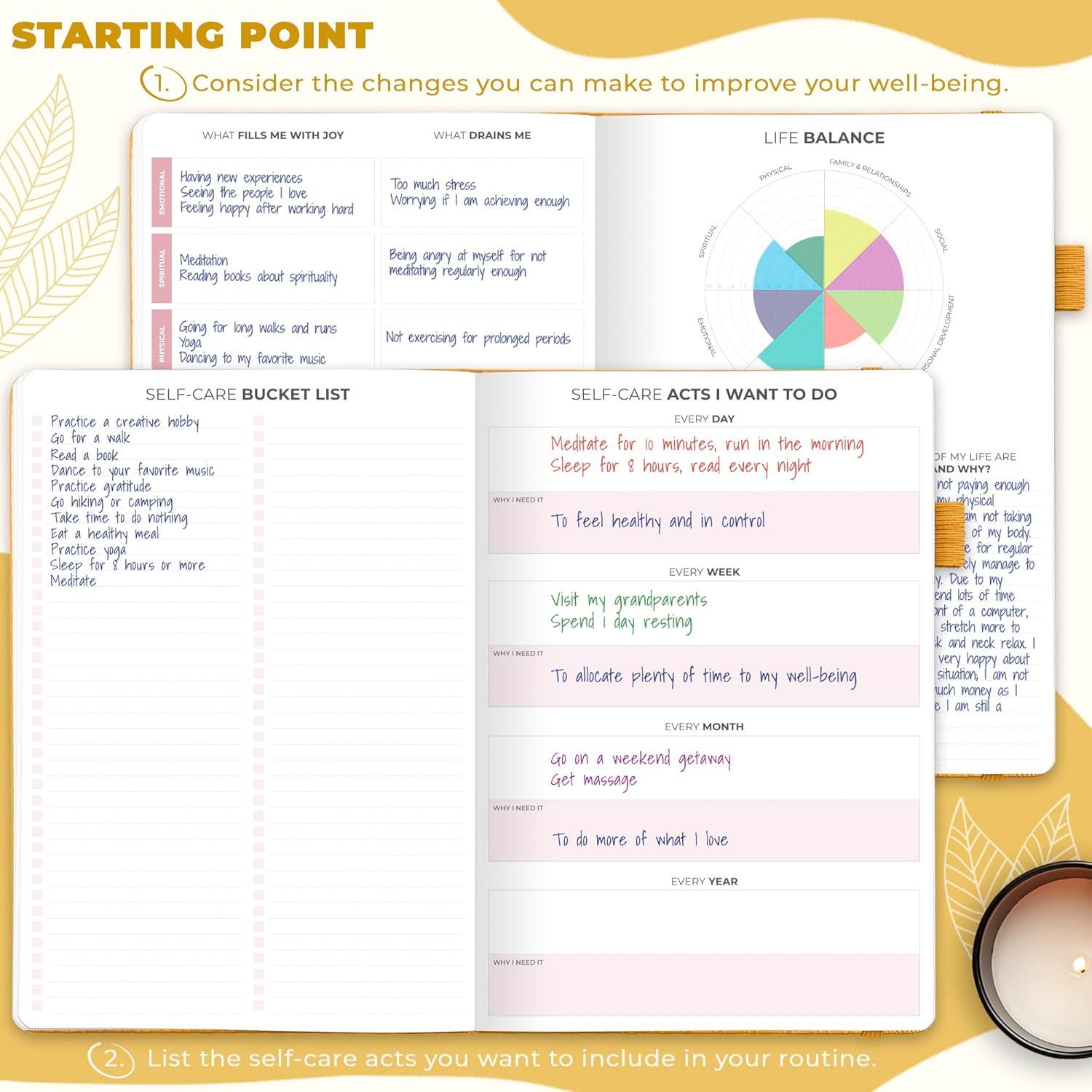 Diario de Cuidado Personal Clever Fox - Bienestar y Reflexión