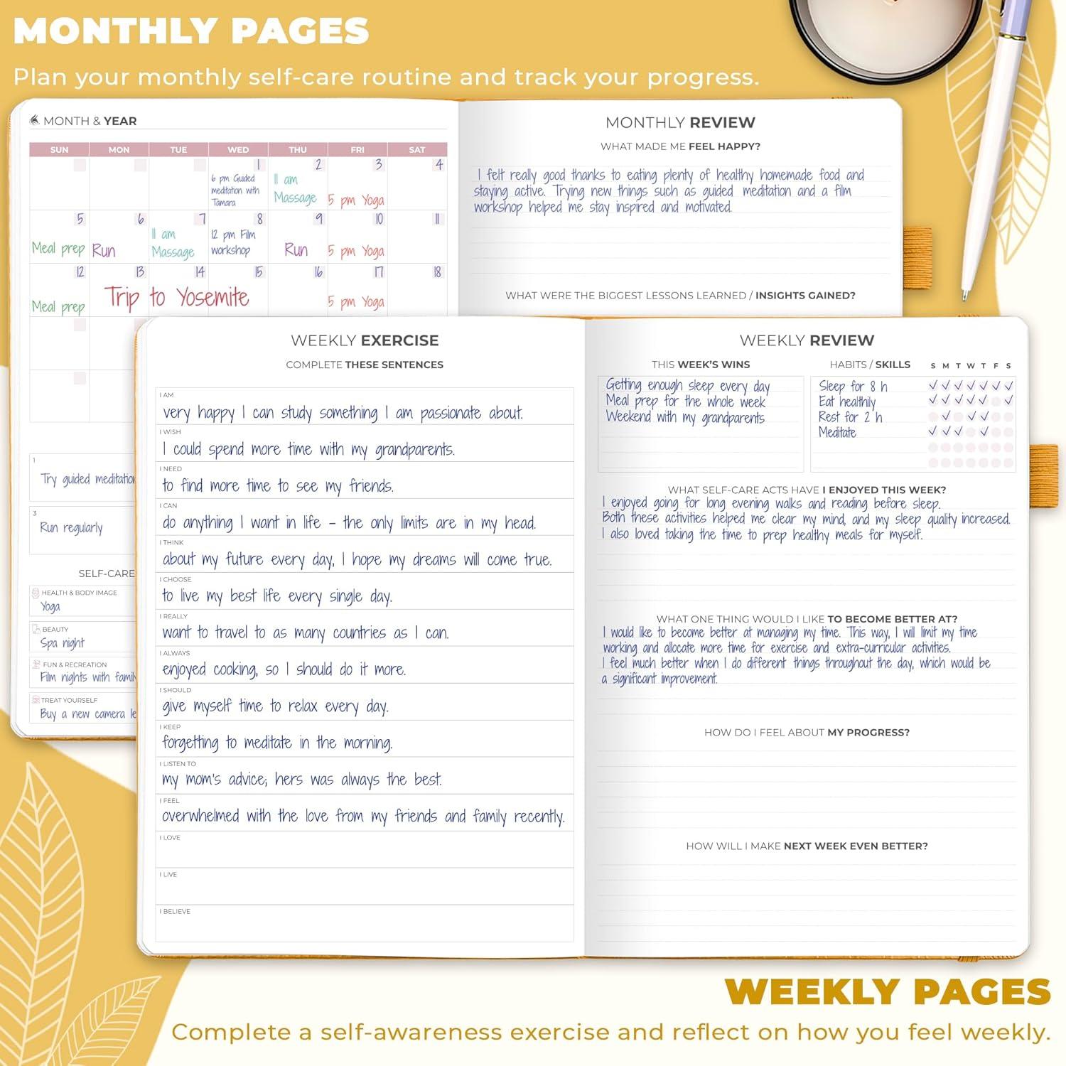 Diario de Cuidado Personal Clever Fox - Bienestar y Reflexión