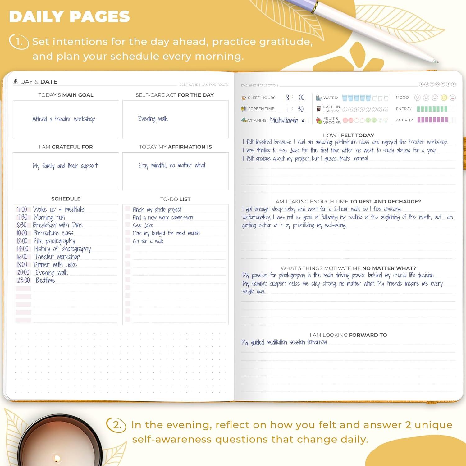 Diario de Cuidado Personal Clever Fox - Bienestar y Reflexión