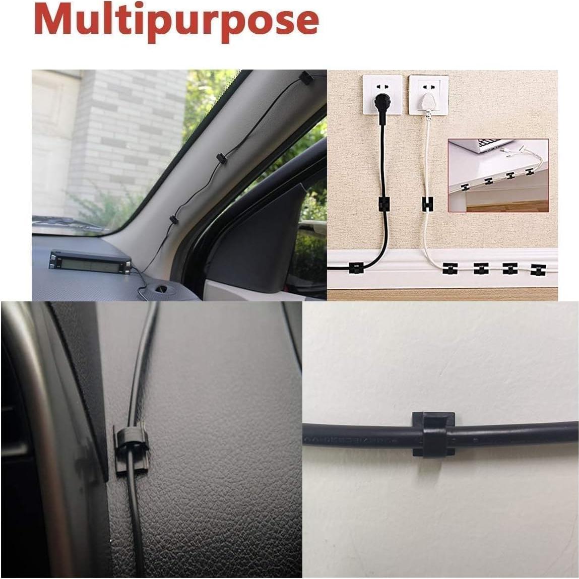 Clips para Cables Yocice 40pcs Adhesivos Fuertes Blanco