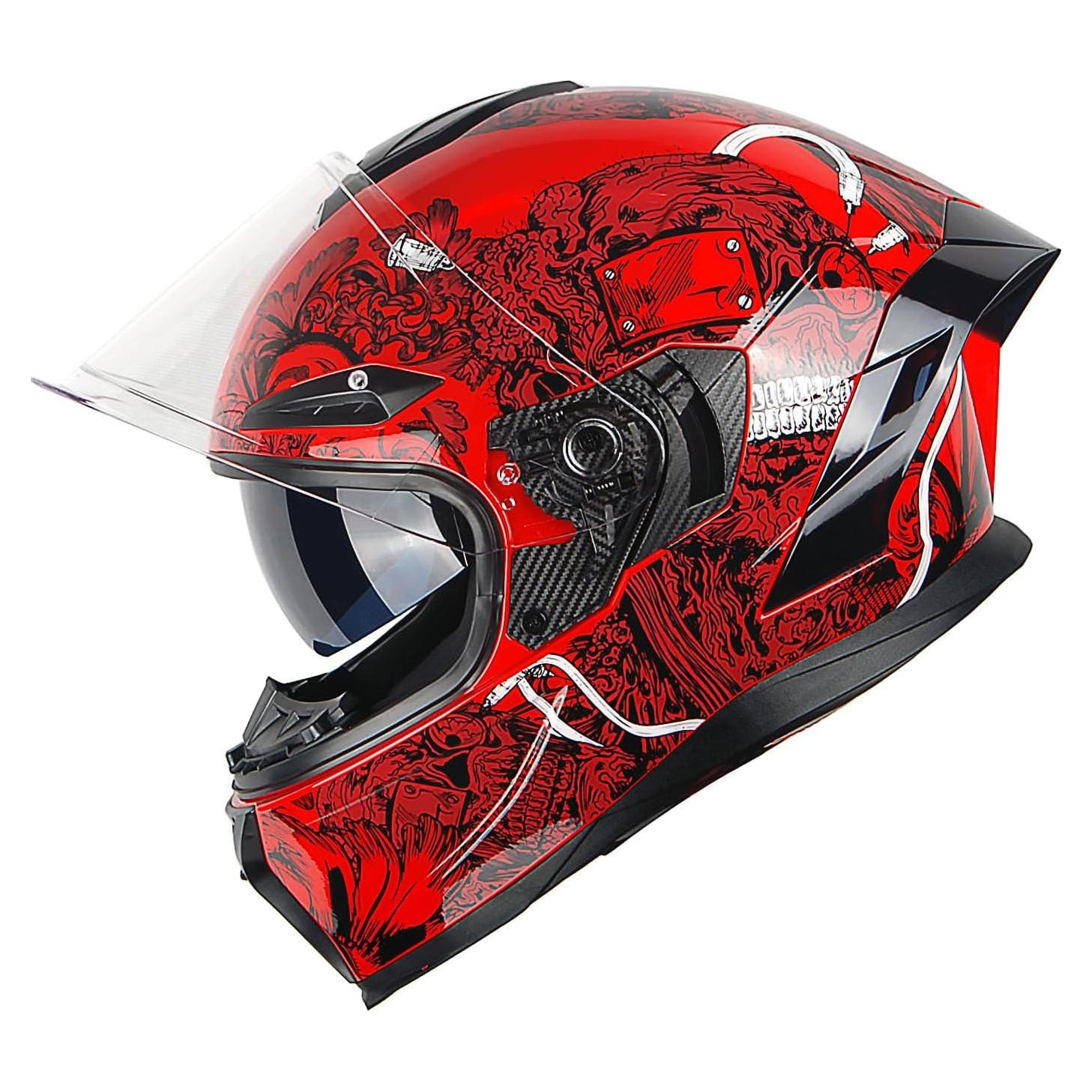 Casco de Moto 1Storm HJAH15 Doble Visor Talla S Gris