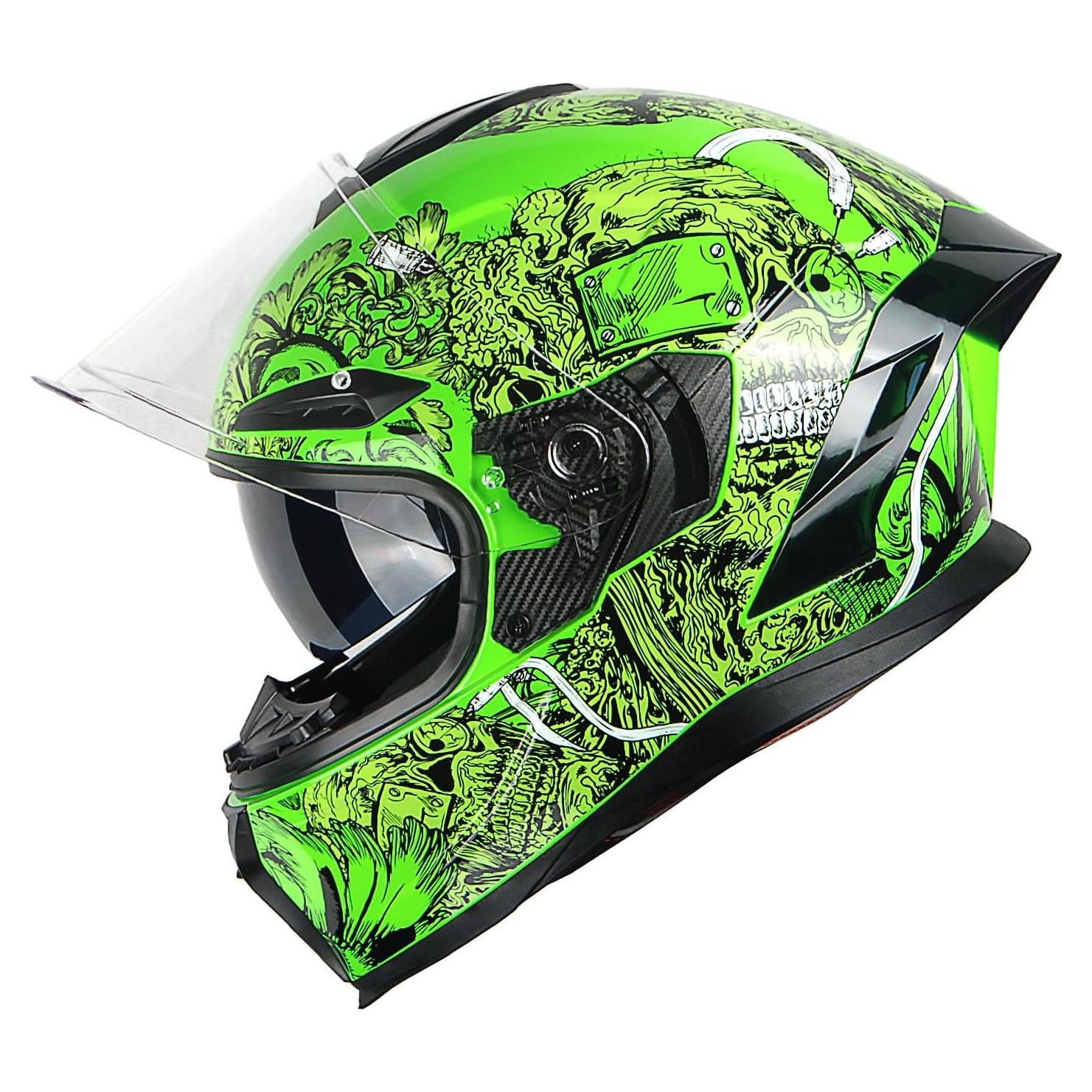 Casco de Moto 1Storm HJAH15 Doble Visor Talla S Gris