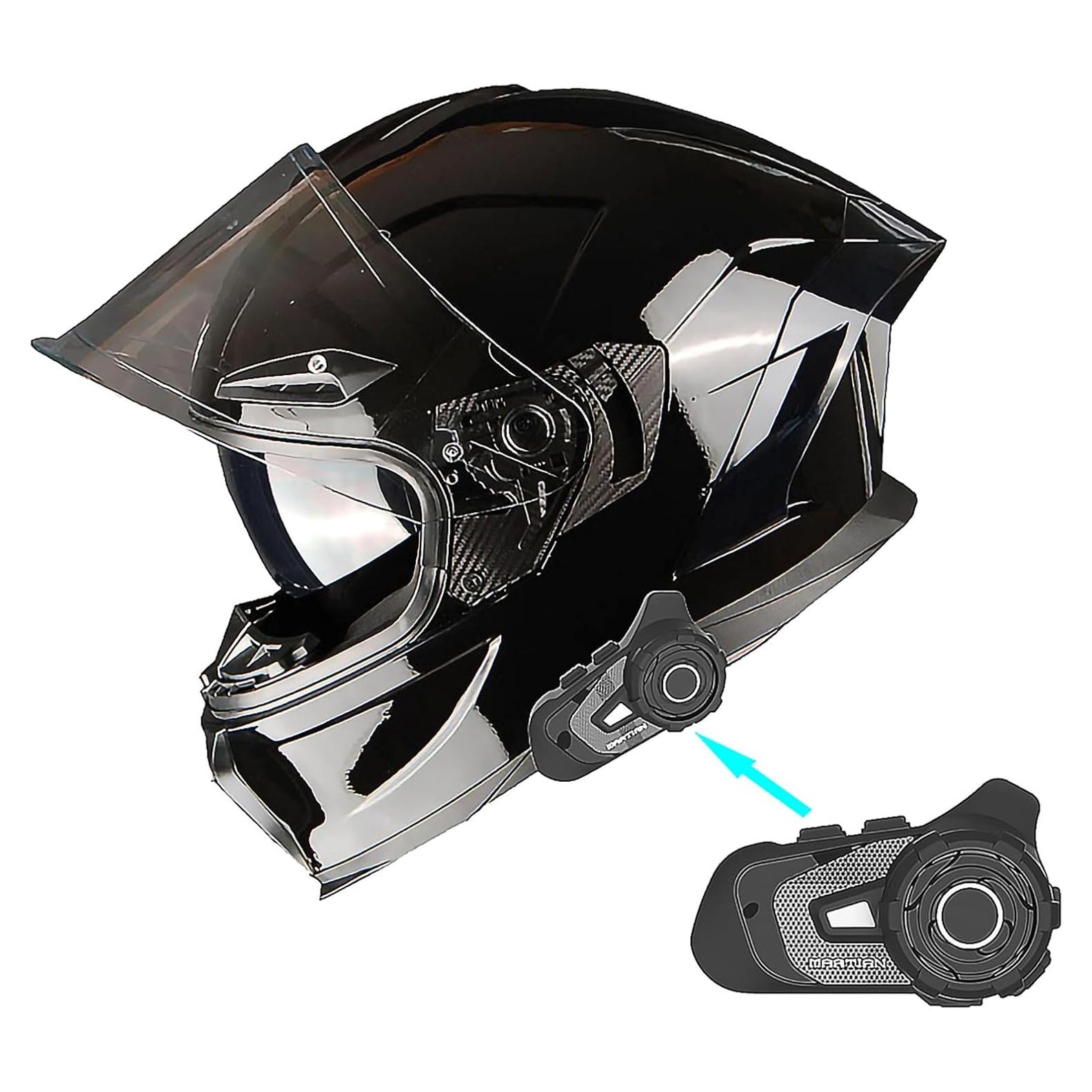 Casco de Moto 1Storm HJAH15 Doble Visor Talla S 55-56 cm