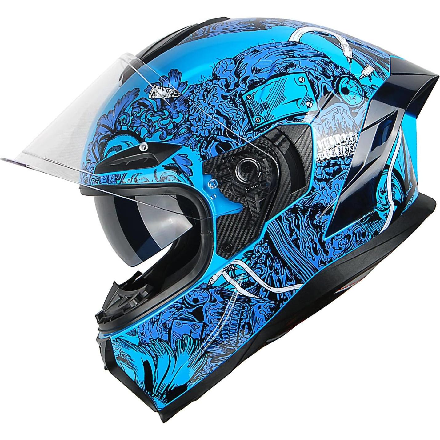 Casco de Moto 1Storm HJAH15 Doble Visor UV S 55-56 CM