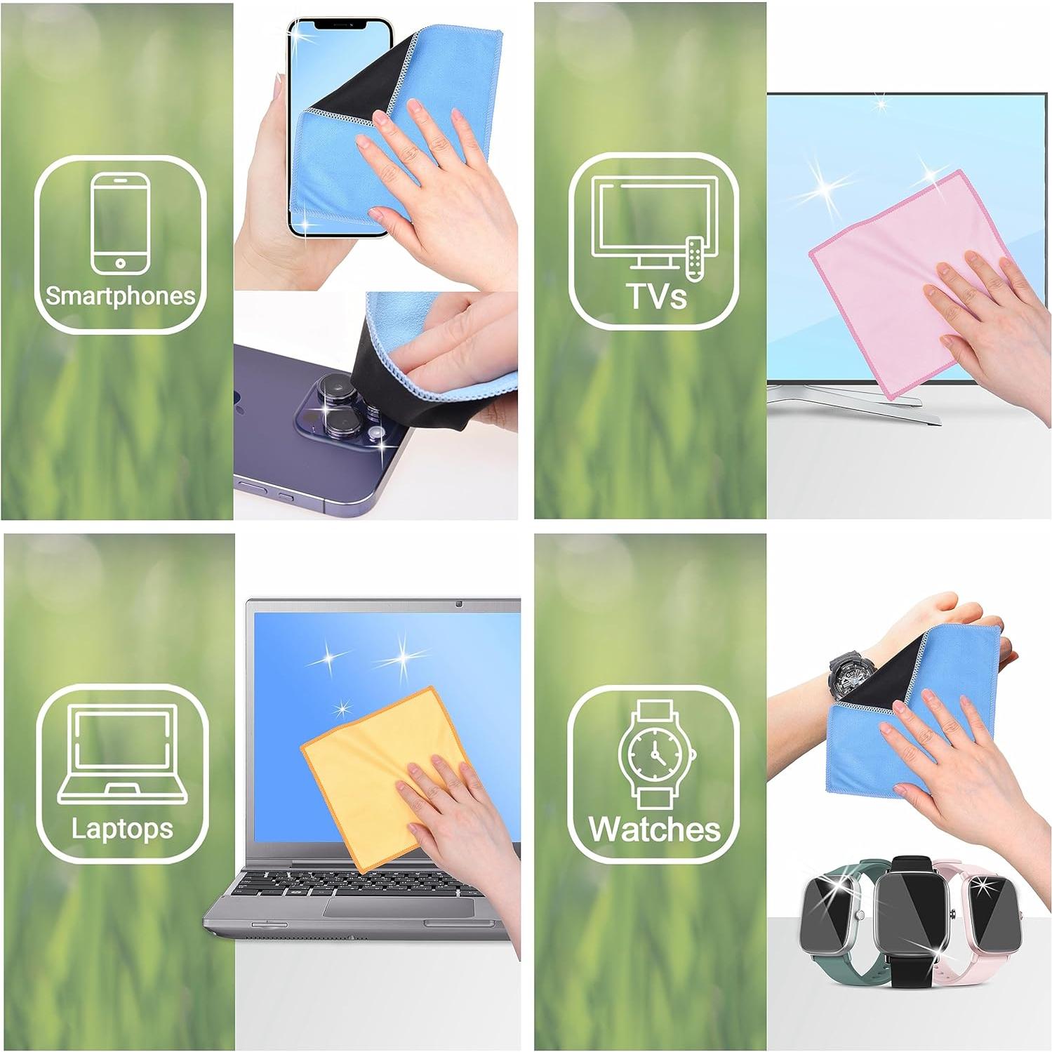 Paños de limpieza de microfibra Eco-Fused - Paquete de 5