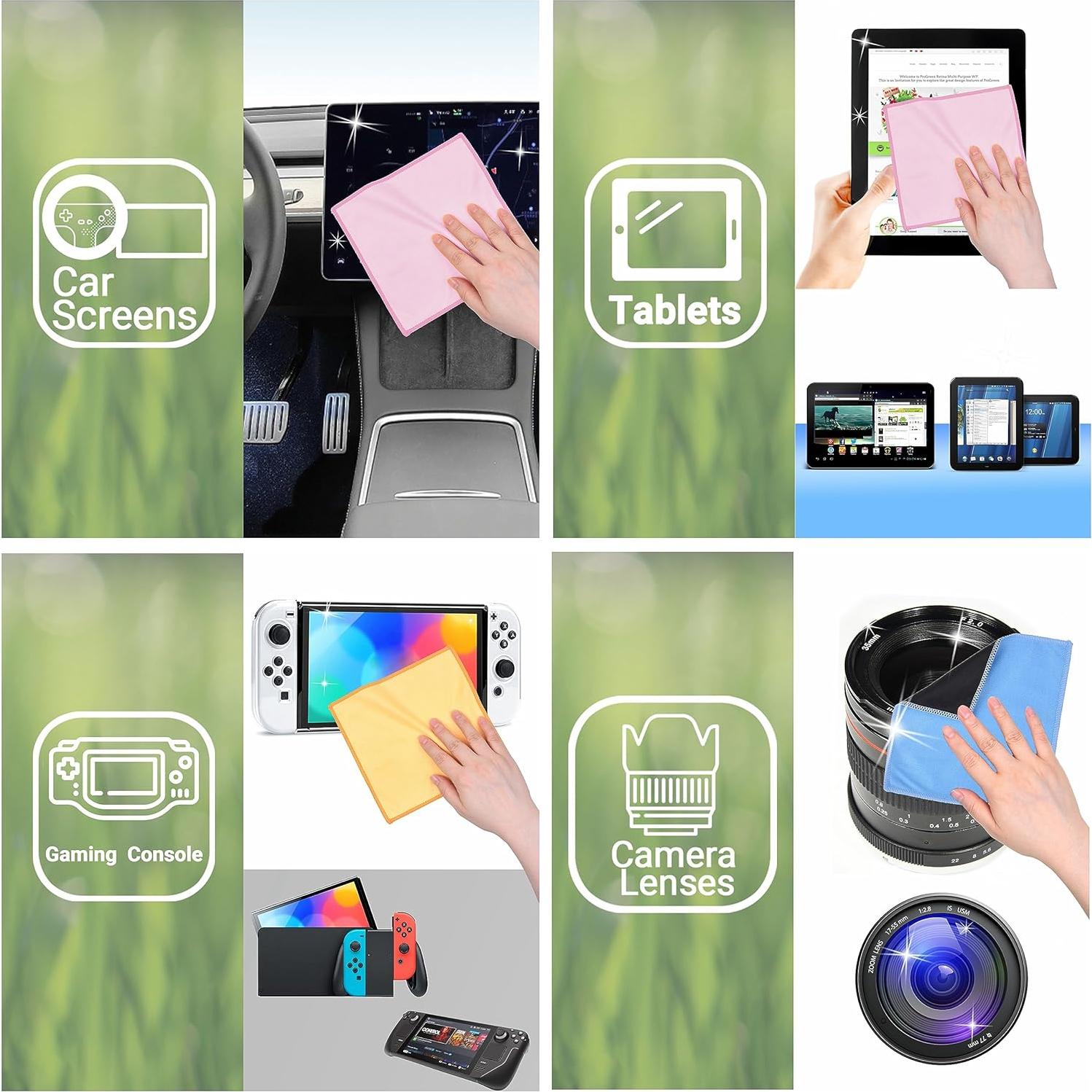 Paños de limpieza de microfibra Eco-Fused - Paquete de 5