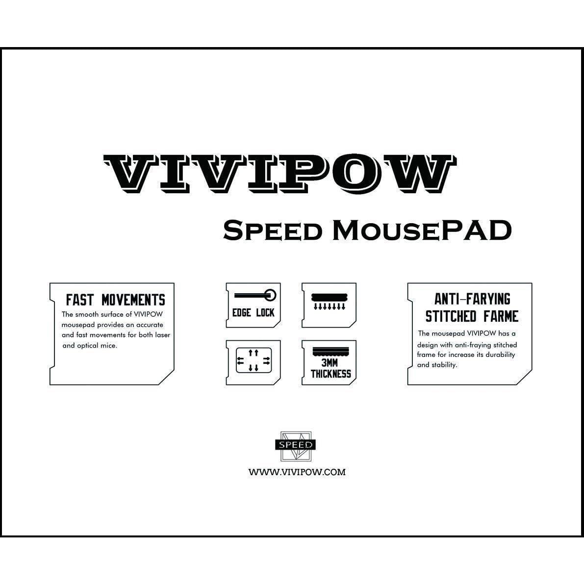 Alfombrilla de Ratón VIVIPOW Flores de Almendro 24x20 cm