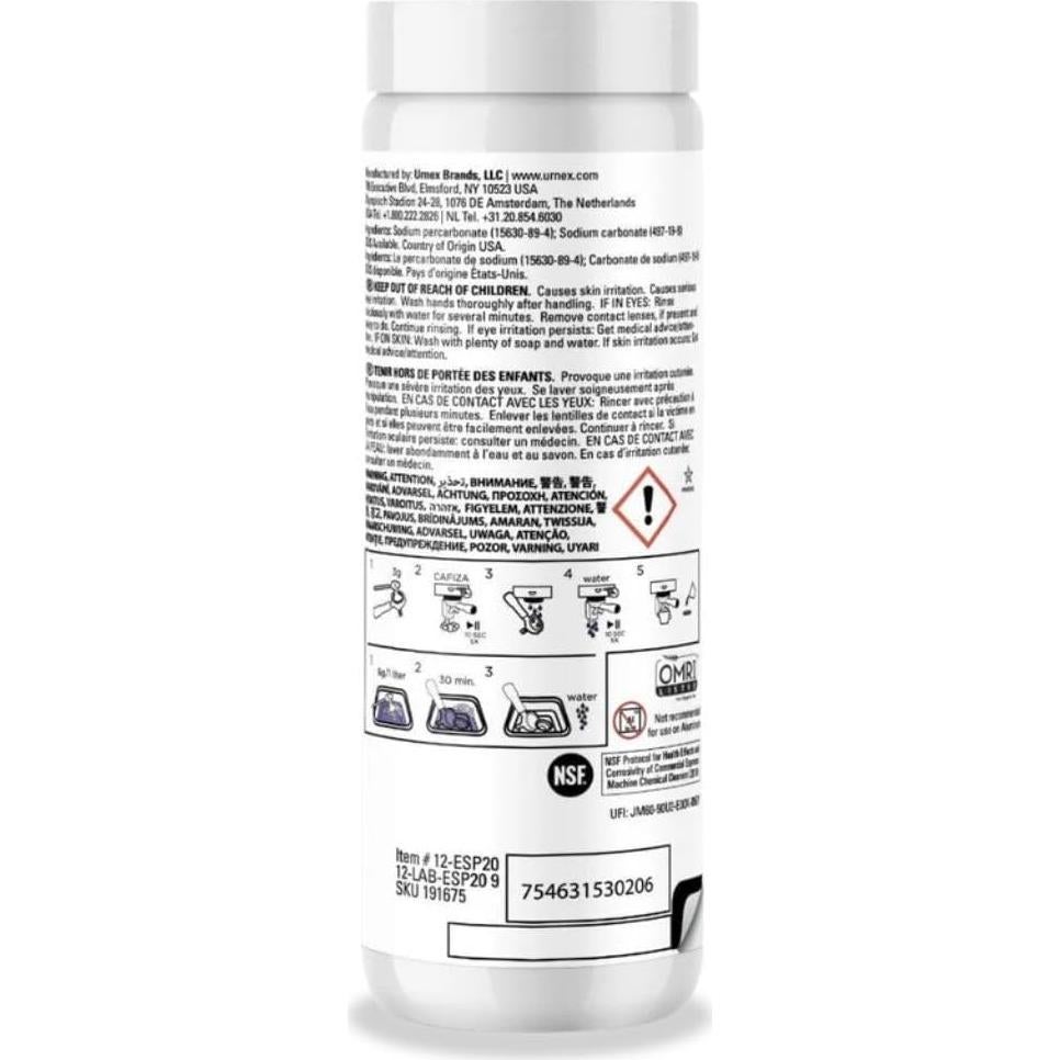 Polvo Limpiador Urnex Cafiza 566g para Máquinas de Espresso